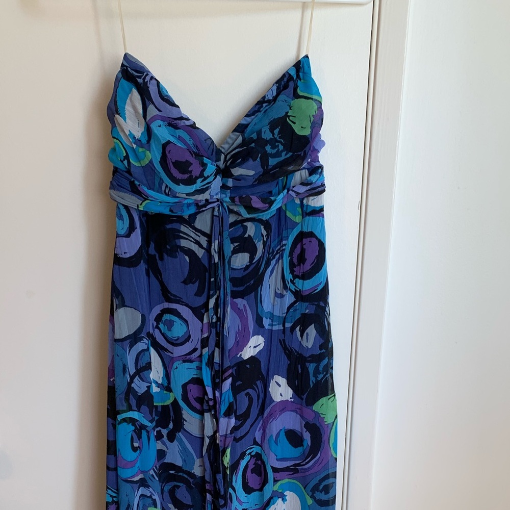 Blue patterned maxi. So cute. Doesn’t fit anymore.